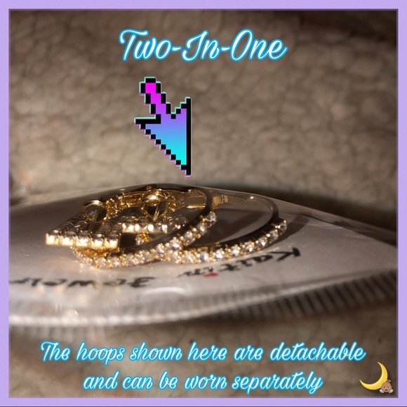 ✨HOST PICK✨Gold Rhinestone Earrings✨ - Picture 3 of 4